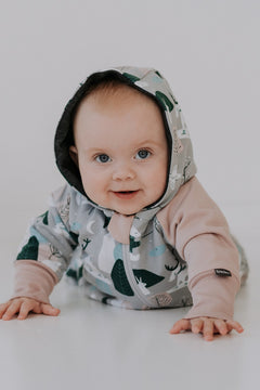 Merino wool baby romper MAJOR