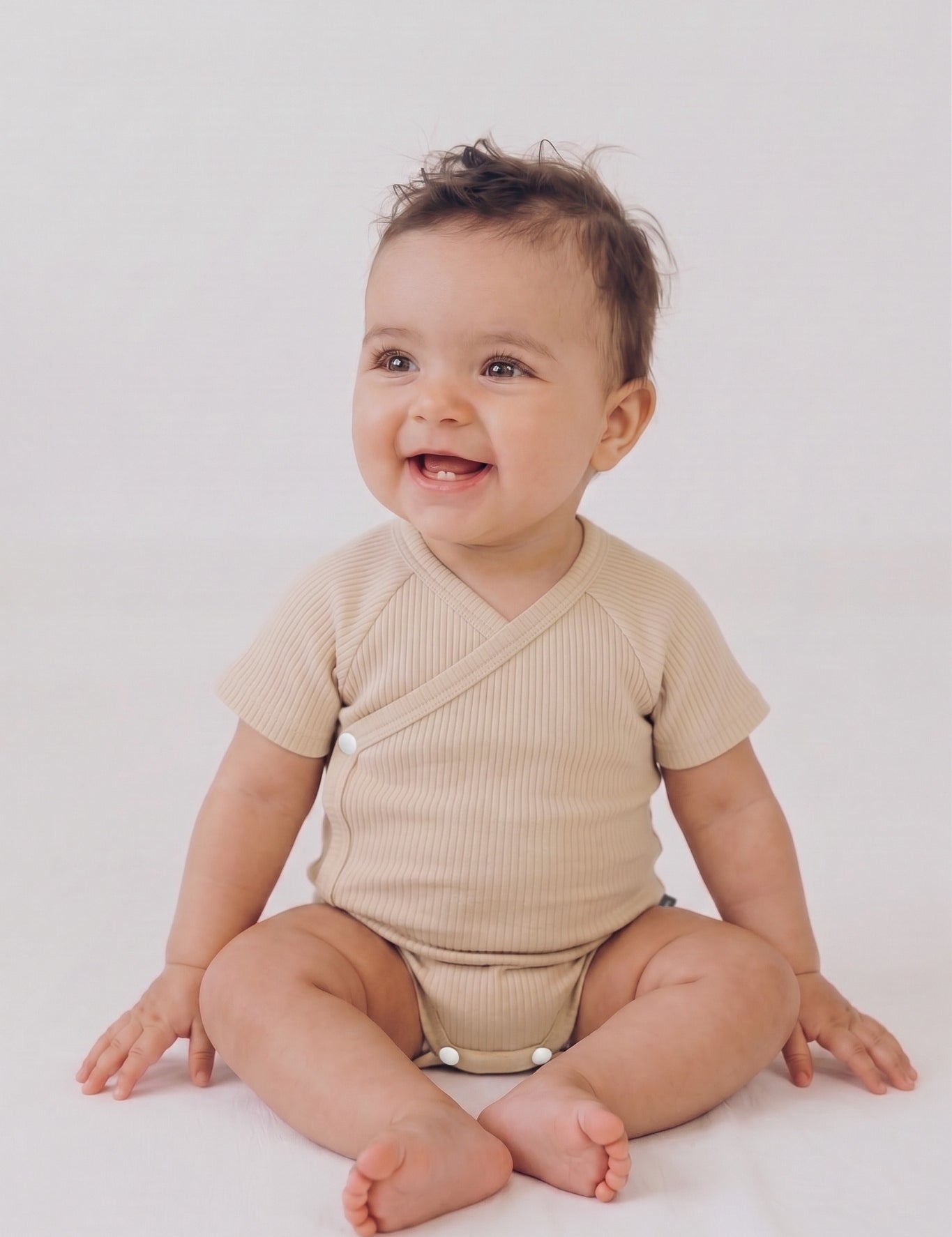 Baby Wrap Bodysuit with Short Sleeves GIGI