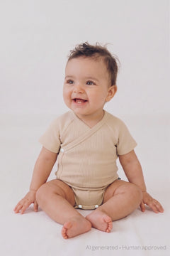 Baby Wrap Bodysuit with Short Sleeves GIGI